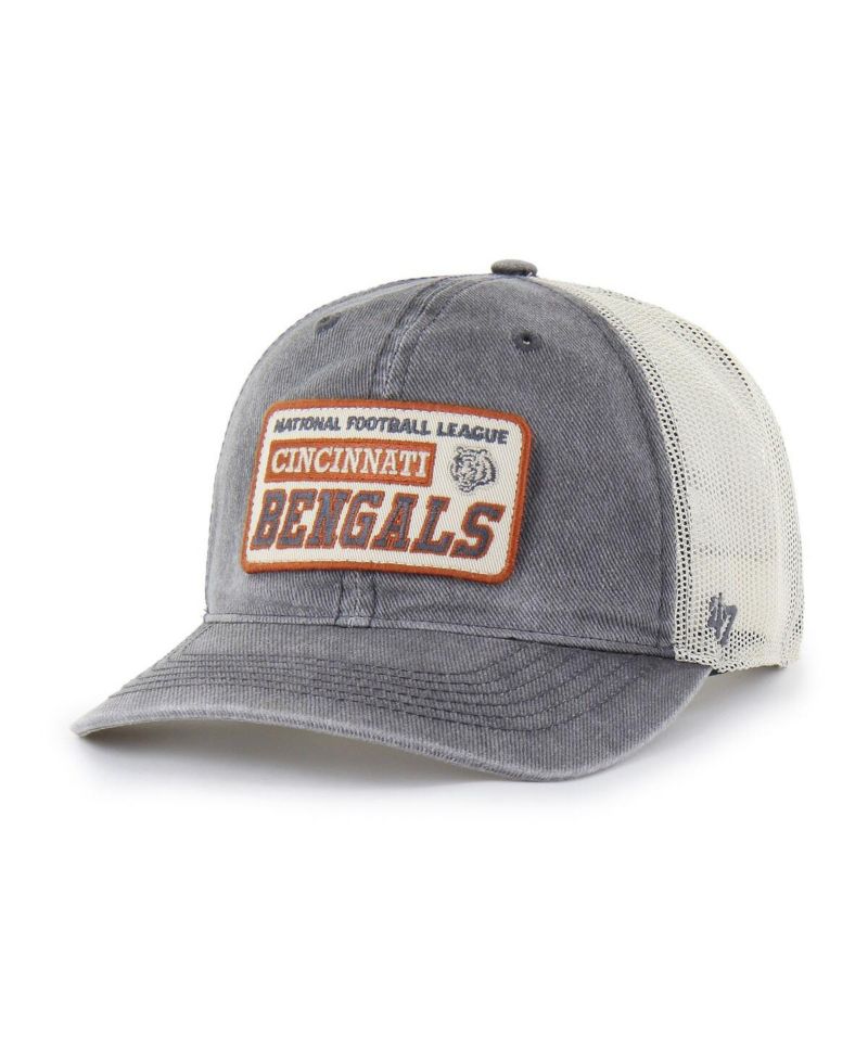 Men's Charcoal Cincinnati Bengals Canteen Relaxed Trucker Adjustable Hat