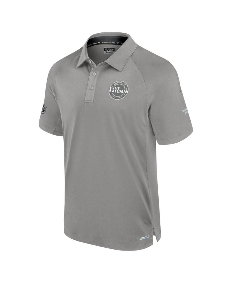 Men's Gray Authentic Pro the Alumni Polo Shirt
