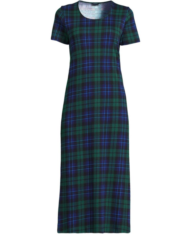 Women's Cotton Short Sleeve Midcalf Nightgown