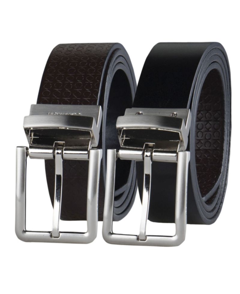 35MM Men's Micro Logo Strap Reversible Casual Belt