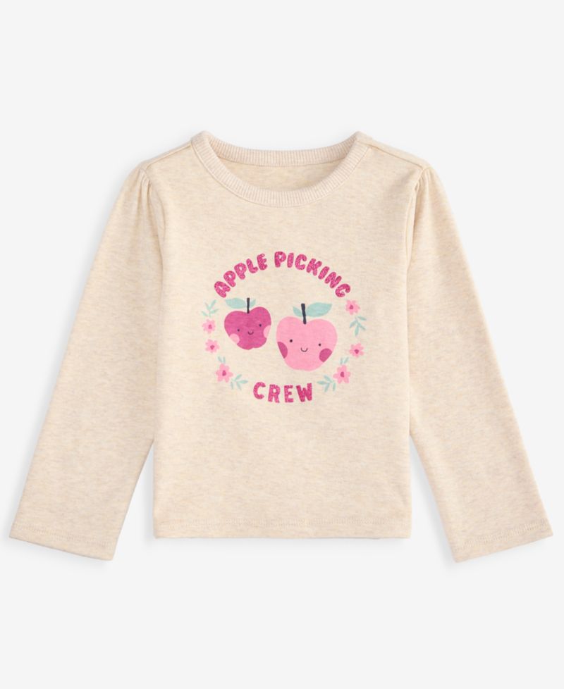 Baby Girls' Mix & Match Long-Sleeve Apple Picking T-Shirt