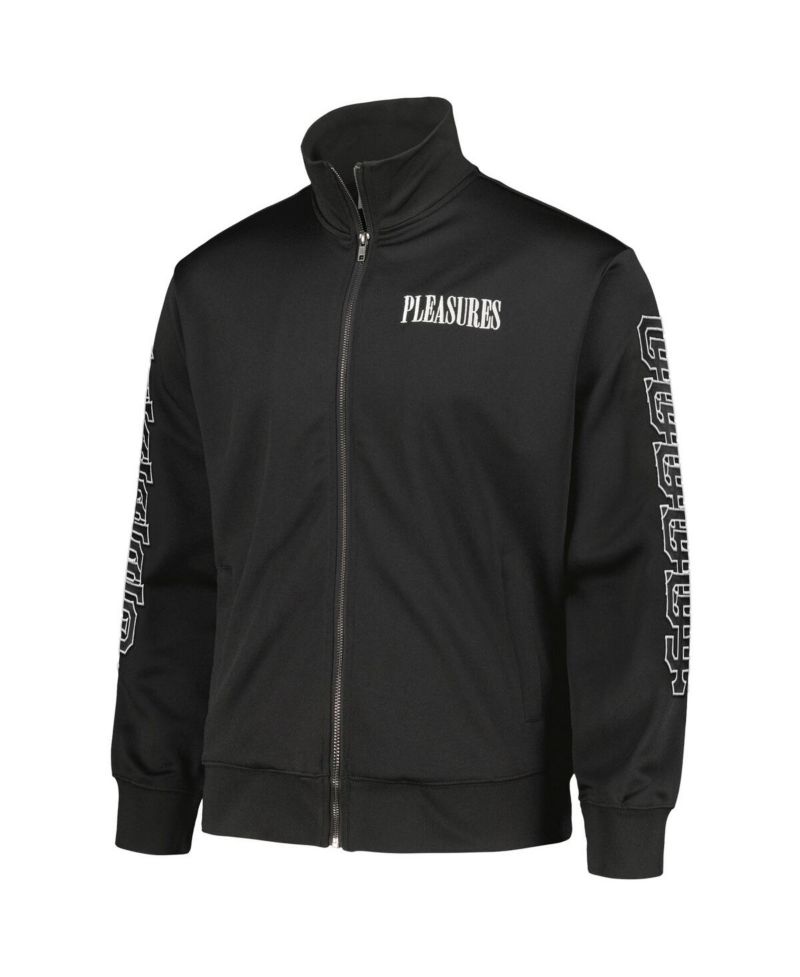 Men's Black San Francisco Giants Pitcher Full-Zip Track Jacket