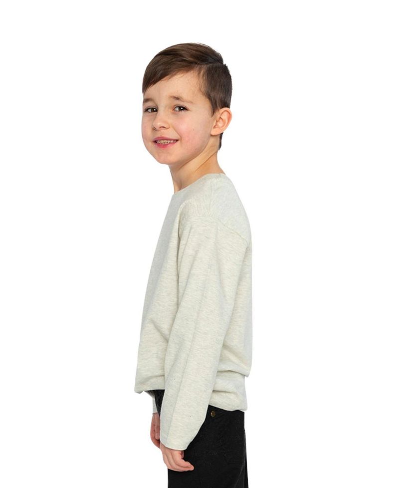 Big Boys (6-12) Cotton Long Sleeve T-Shirt Heather