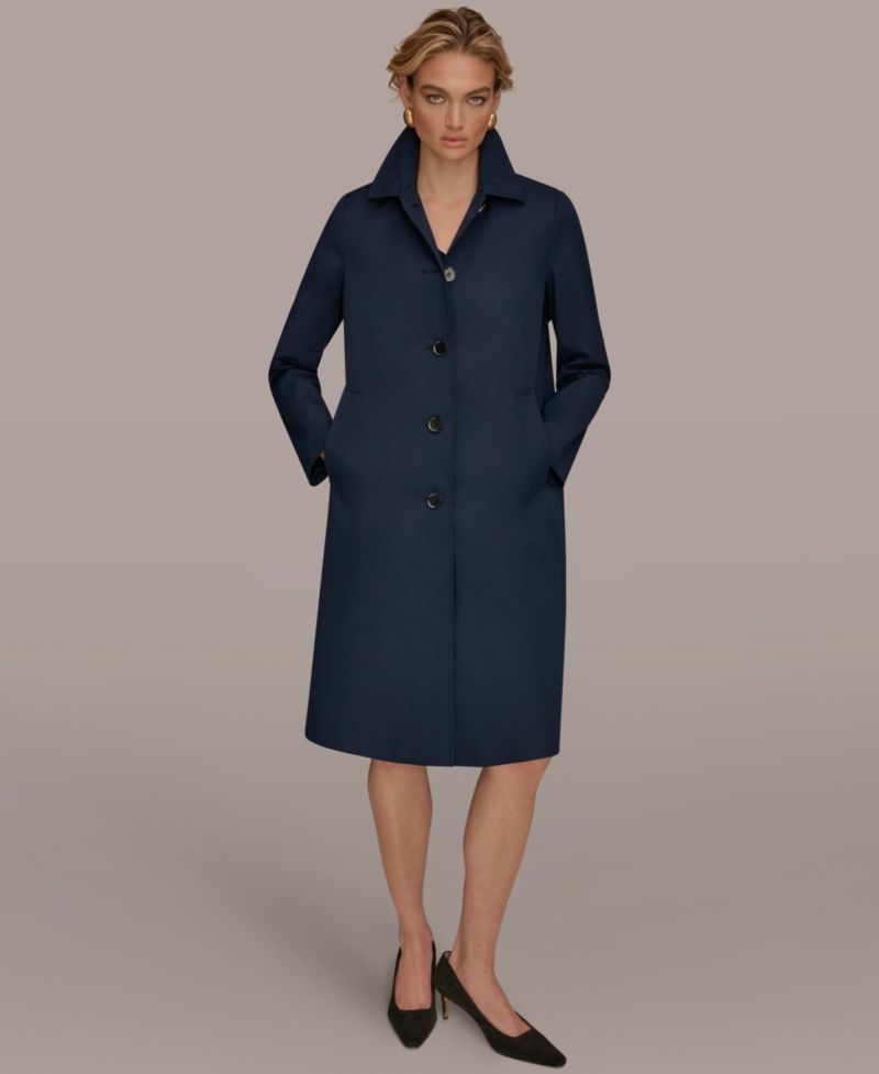 Women's Balmacaan Shirt Collar Coat