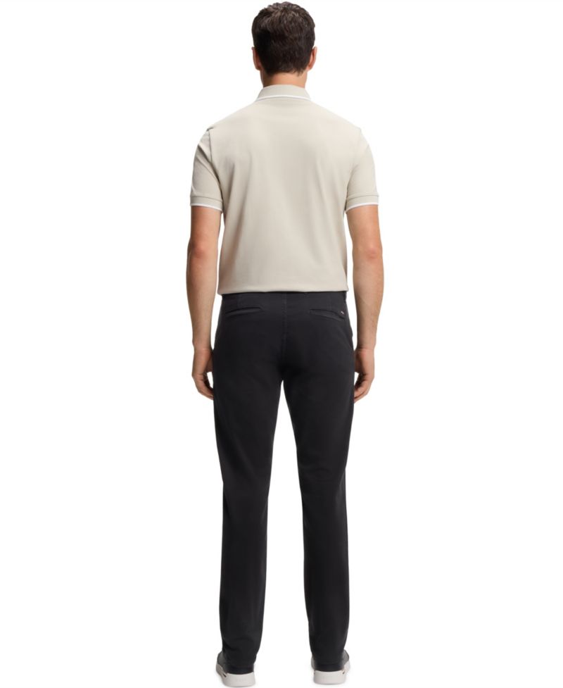 Men's Stretch-Cotton Satin Slim-Fit Chinos