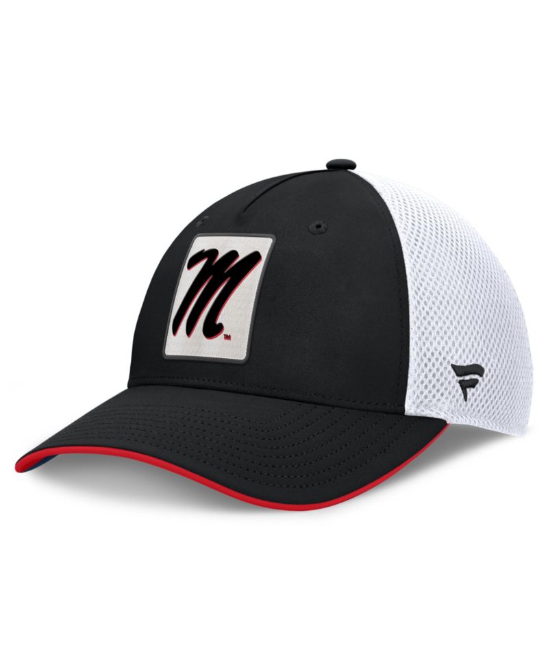 Men's Black Ole Miss Rebels 5-Panel Matter Flex Hat