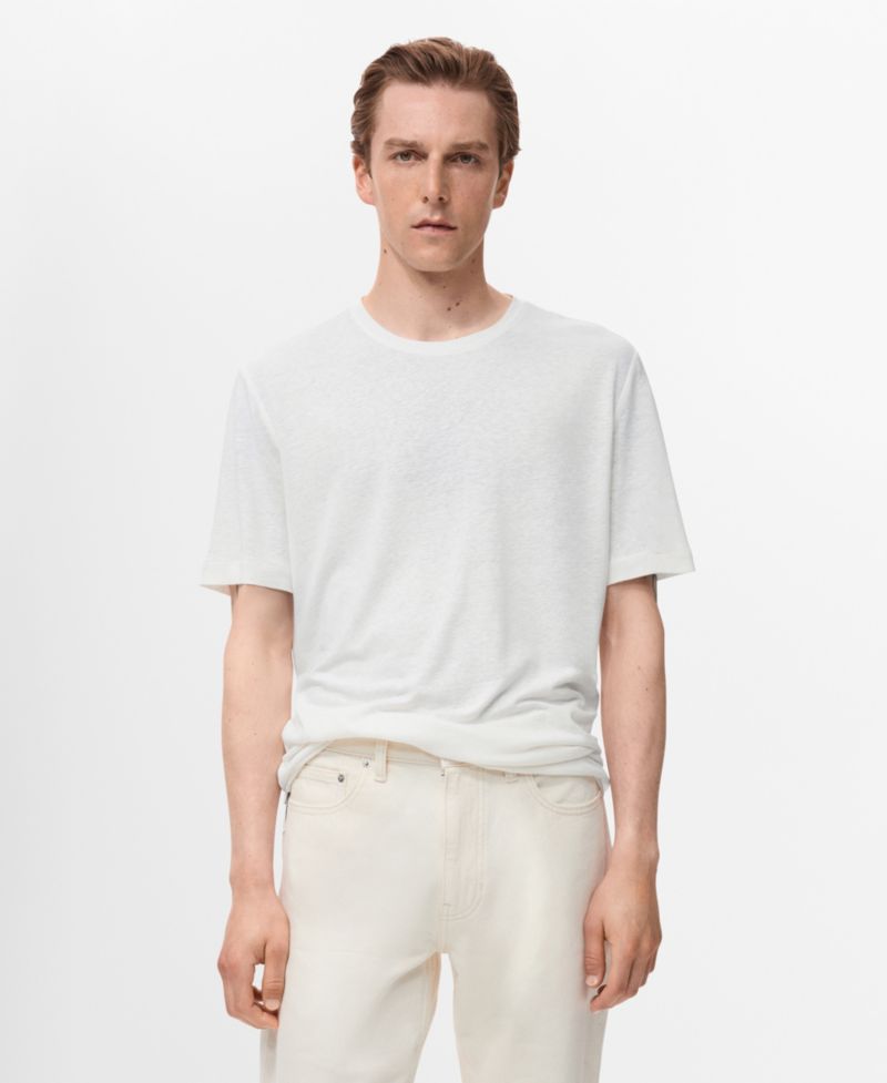Men's Linen Slim-Fit T-Shirt