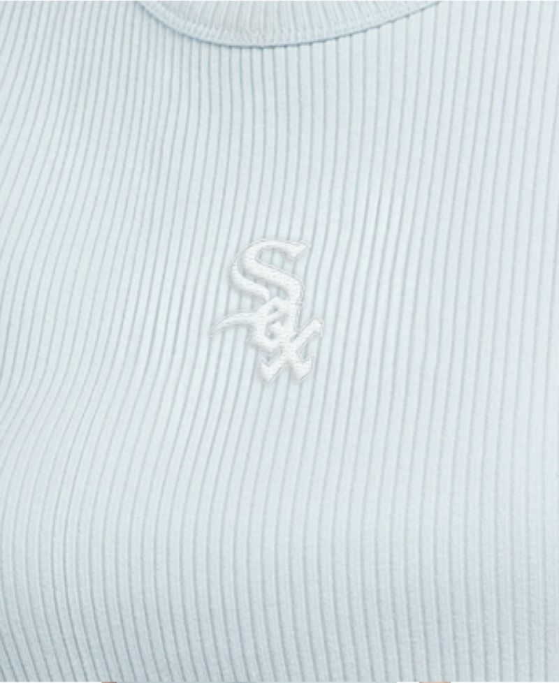 Women's Mint Chicago White Sox Pastels Ribbed Tank Top