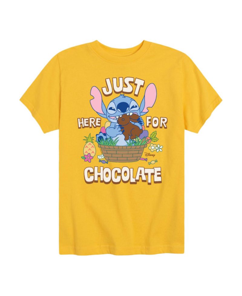 Lilo & Stitch Boys' 8-20 Here For Chocolate Short-Sleeve Graphic T-Shirt