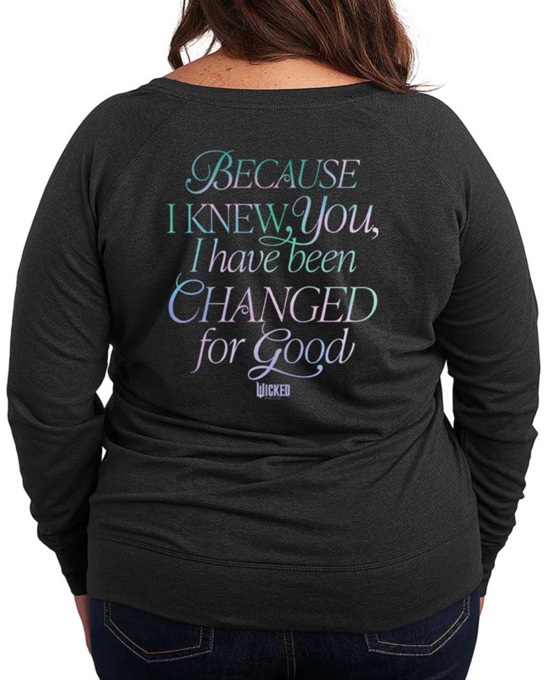 Plus Size Wicked French Terry Long-Sleeve Pullover Top