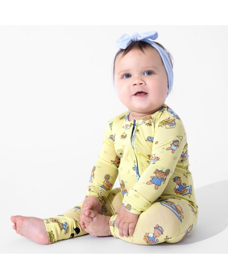 Unisex Teddy Bear Picnic Convertible Footie