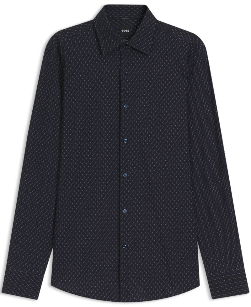 Men's Performance-Stretch Slim-Fit Dress Shirt