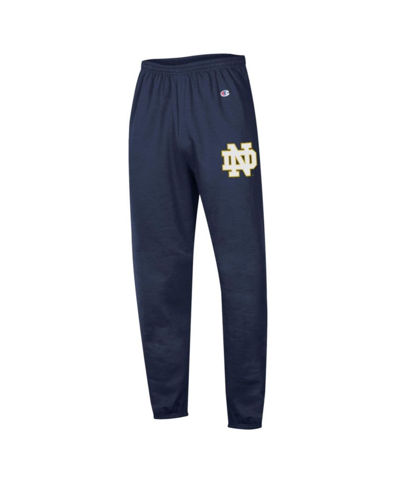 Men's Navy Notre Dame Fighting Irish Powerblend Banded Fleece Sweatpants