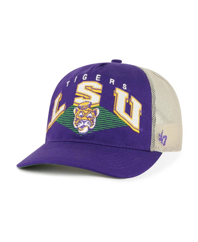 Men's Purple LSU Tigers Pomona Mesh Hitch Adjustable Trucker Hat