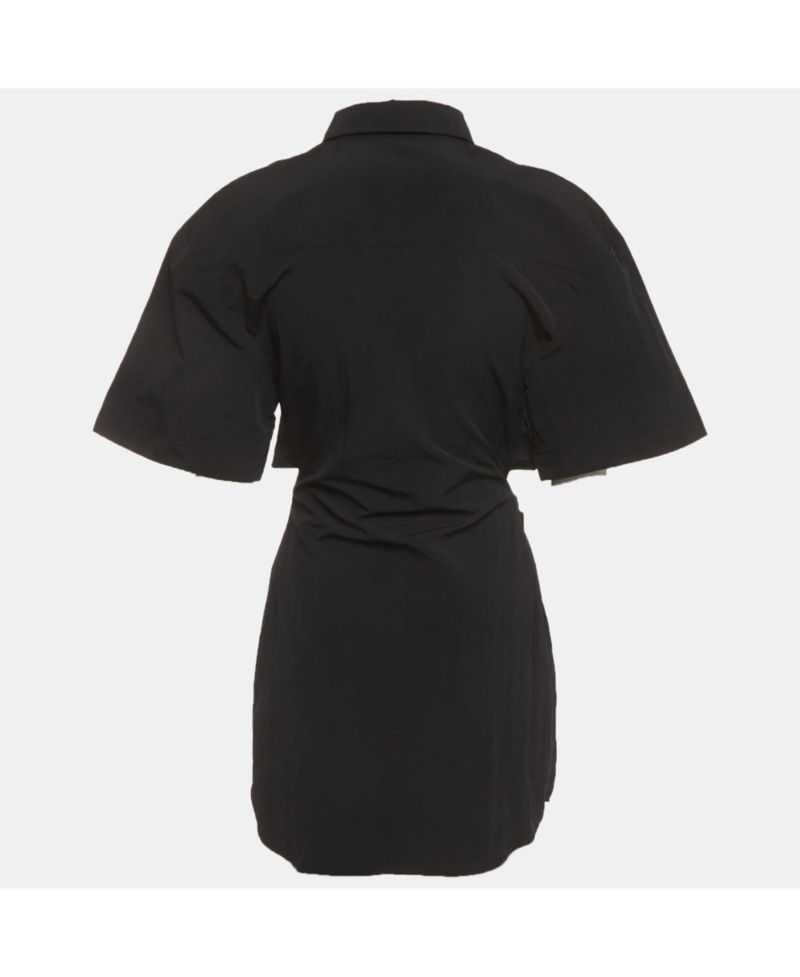 Women's Crepe Twisted Shirt Dress