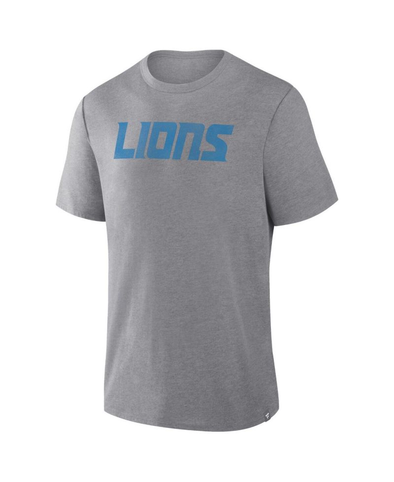 Men's Heather Gray Detroit Lions Tri-Blend T-Shirt