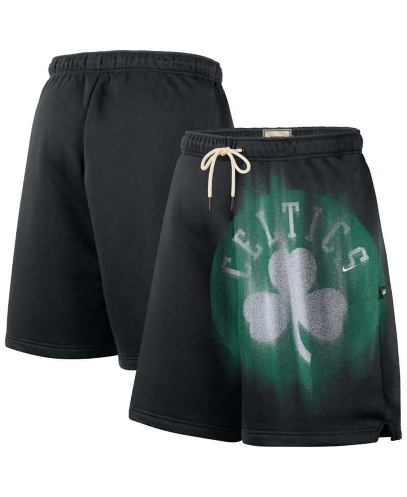 Men's Black Boston Celtics 2026 Standard Issue Practice Icon Fleece Shorts