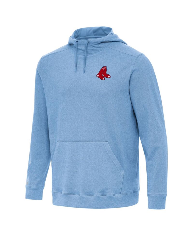 Men's Heather Powder Blue Boston Red Sox Cloud Pullover Hoodie