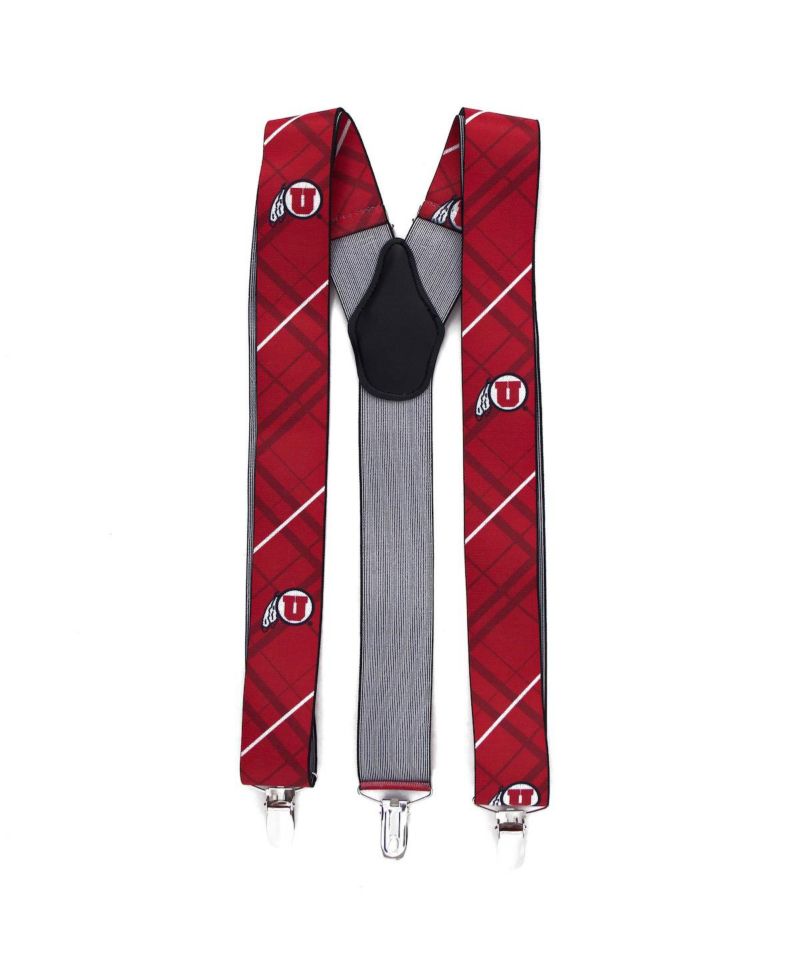 Men's Red Utah Utes Suspenders