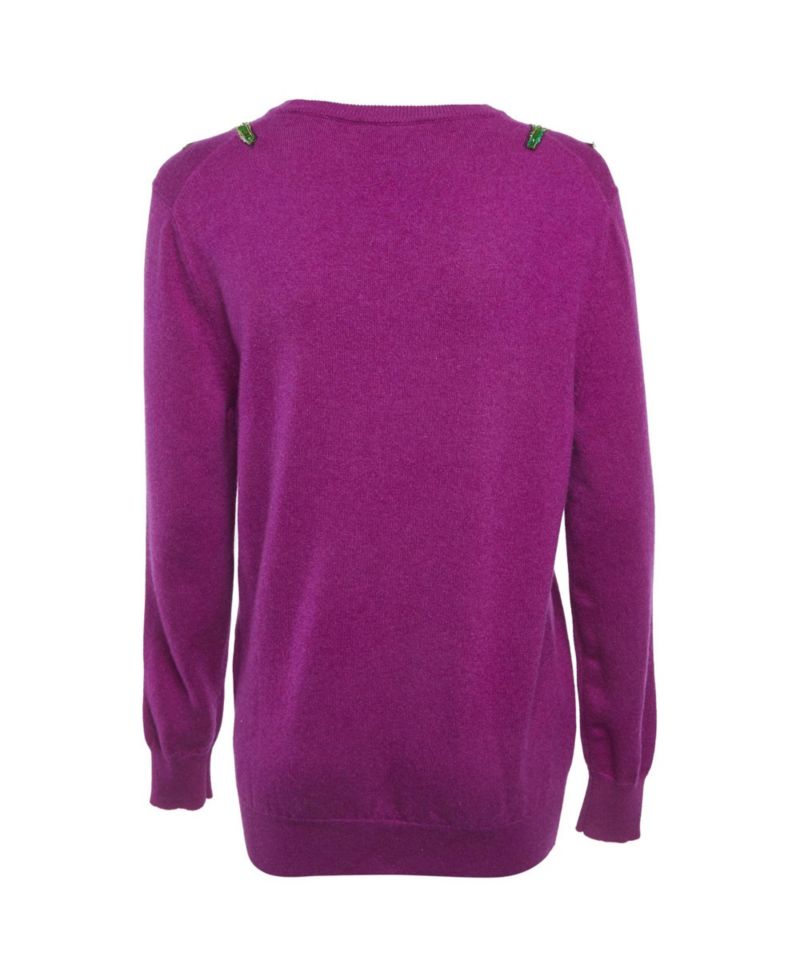 Women's Floral Applique Sweater