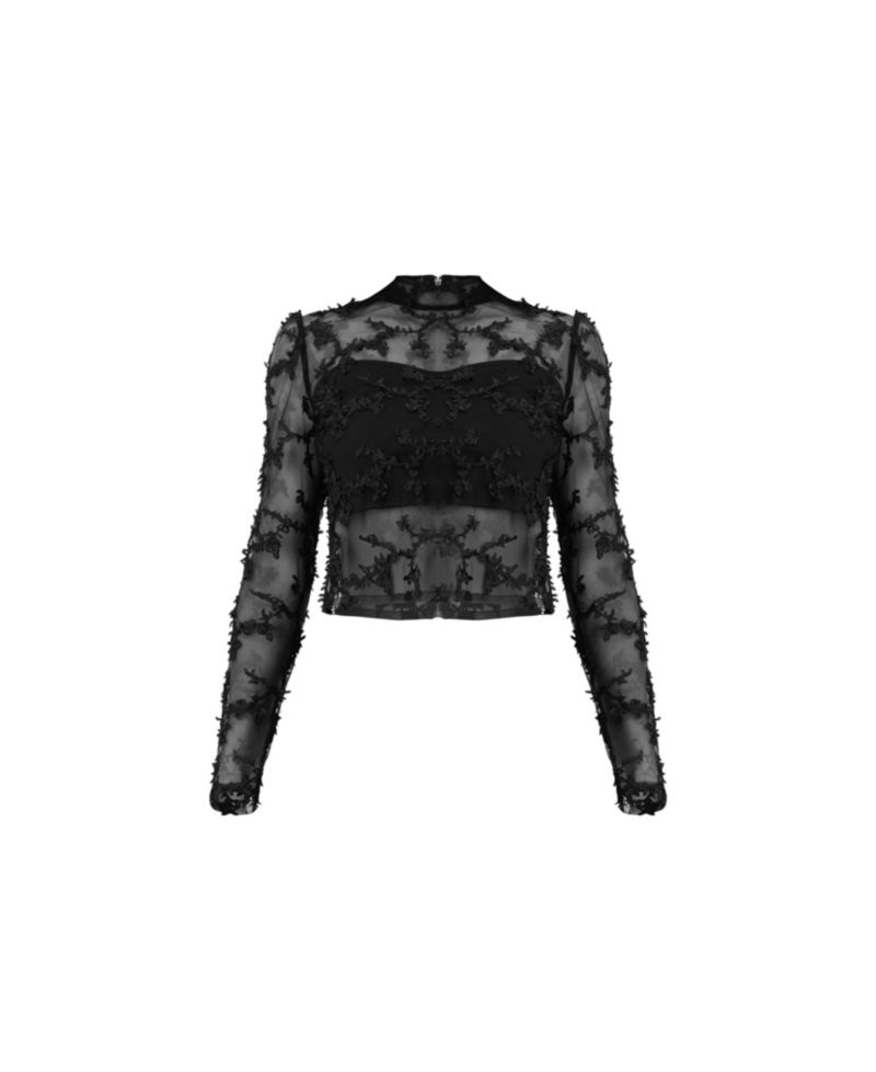Women's Textured Straight Blouse