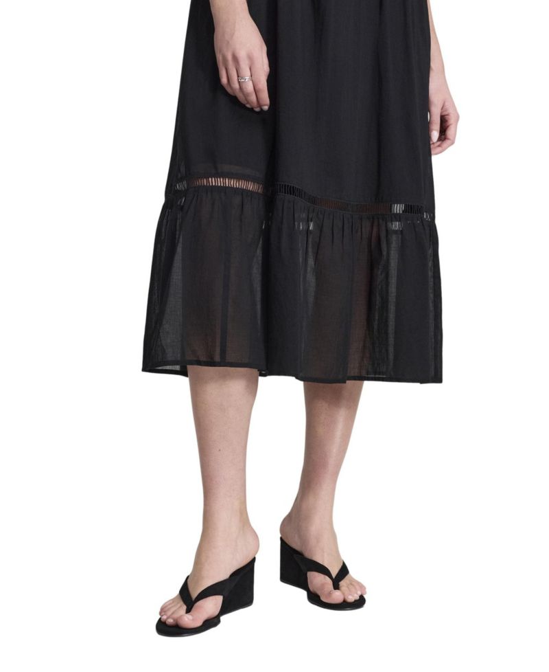 Women's Myriam Cotton A-Line Tiered Midi Dress