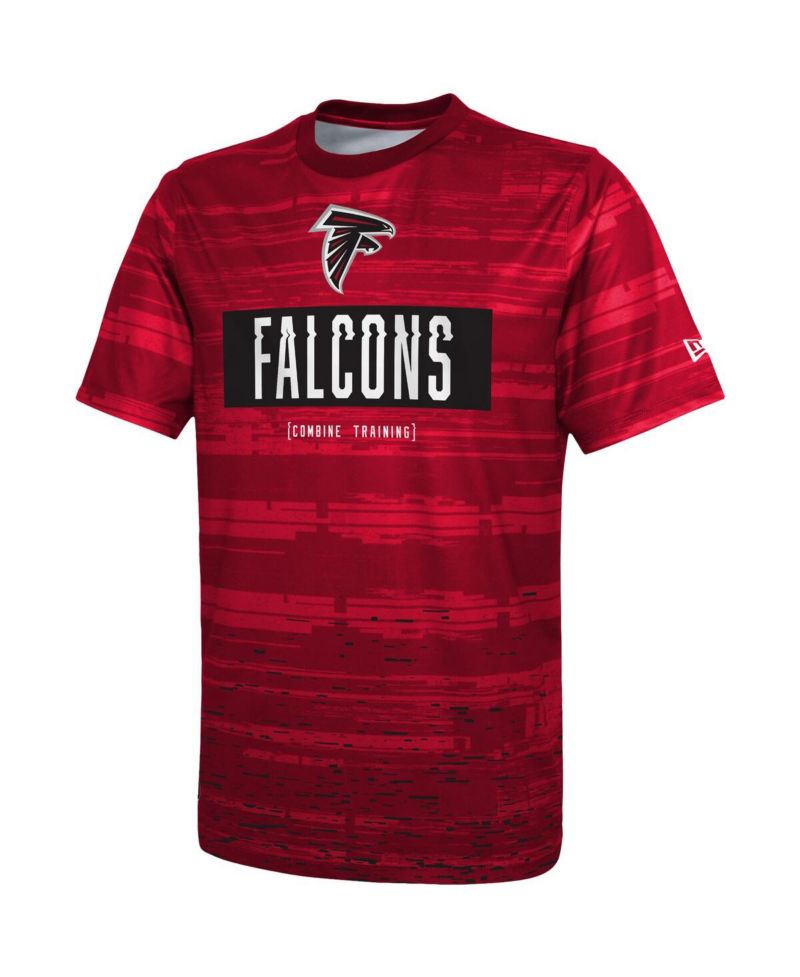 Men's Red Atlanta Falcons Combine Authentic Sweep T-shirt