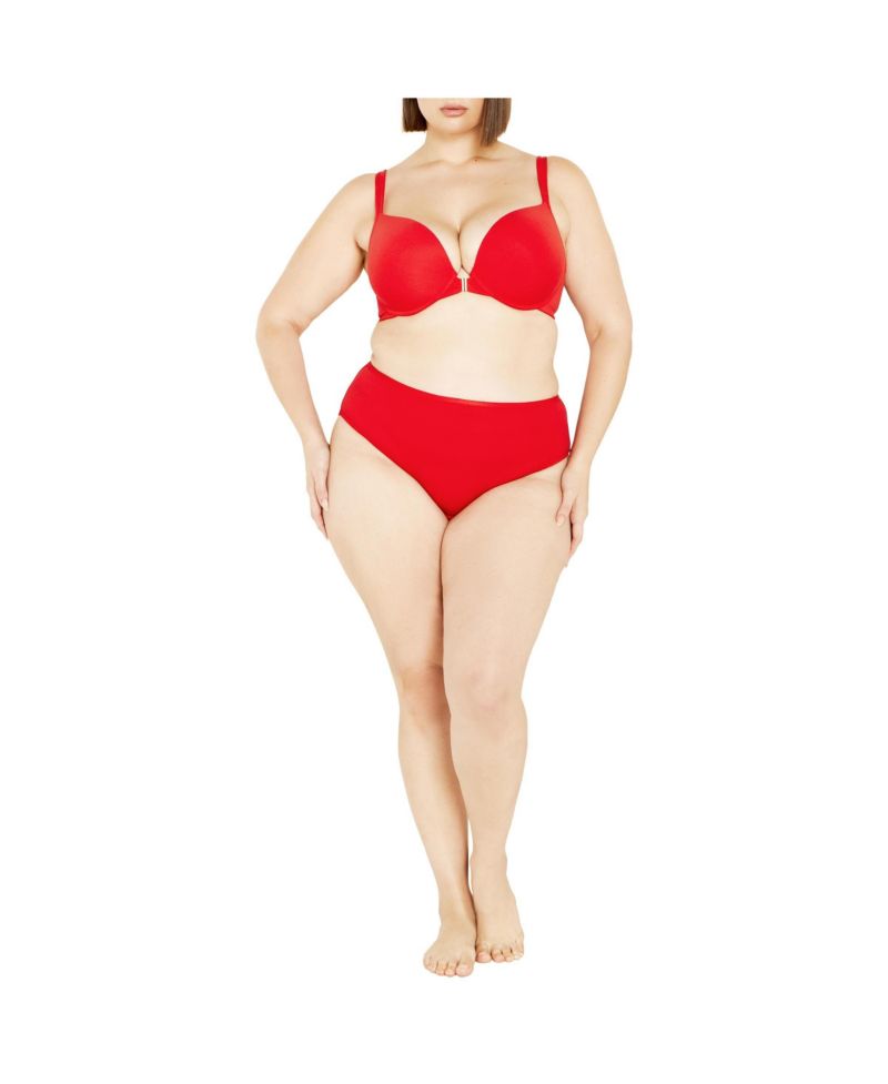 Women's Smooth & Chic Front Close Cotton Push Up Bra