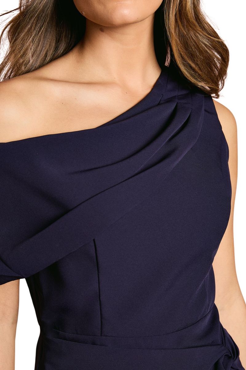 Women's One Shoulder Twist Front Pencil Dress