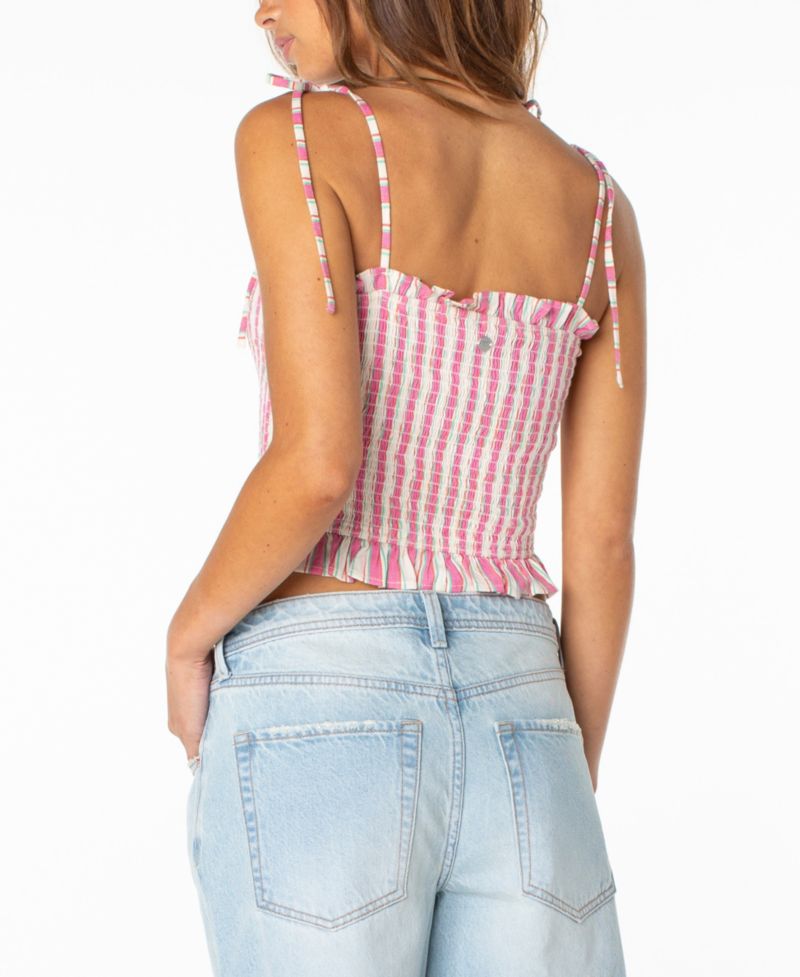 Women's Avalon Tube Ruffle Cropped Top