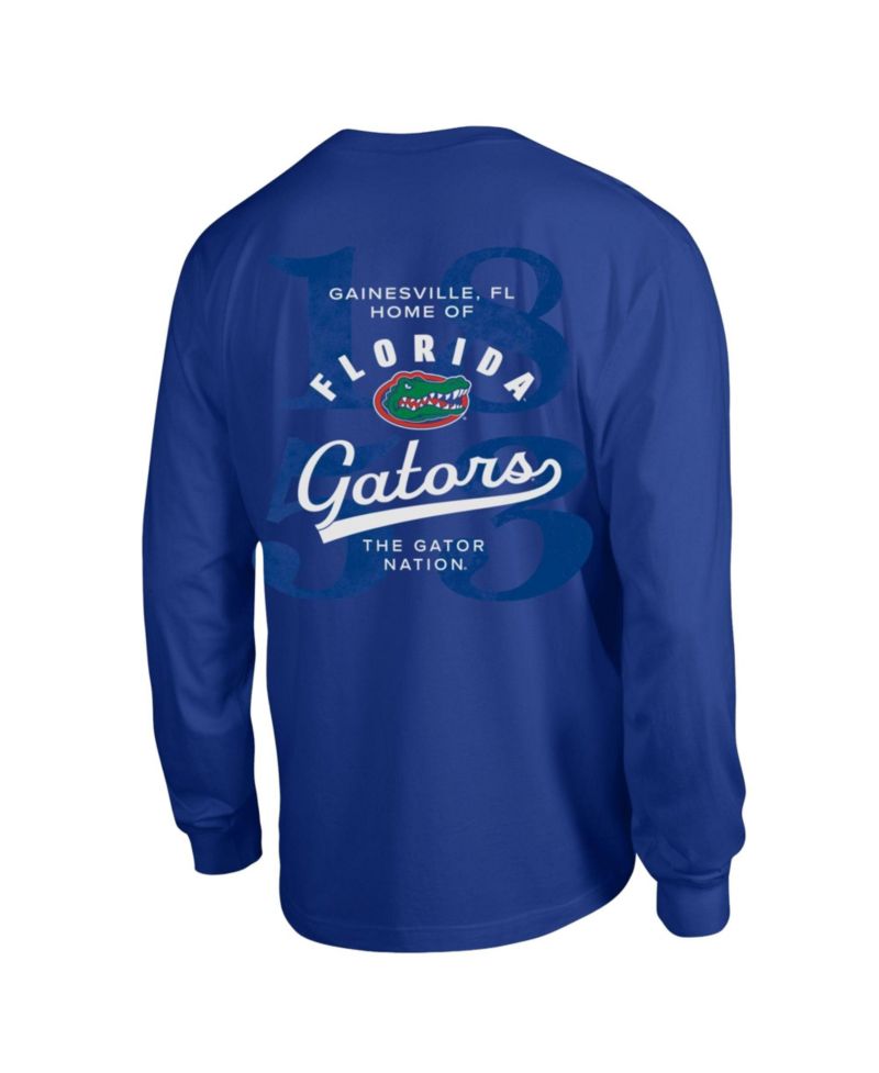 Men's Royal Florida Gators Laminated All-Star Long Sleeve T-Shirt