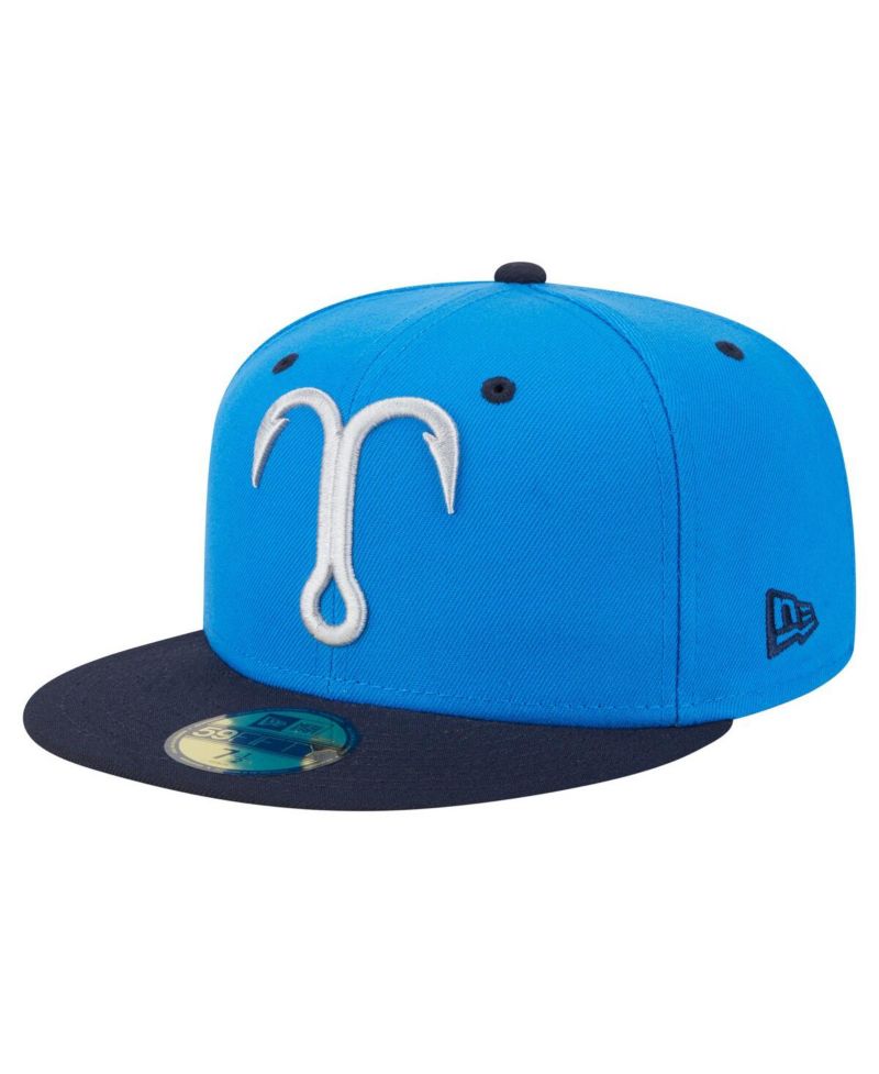 Men's Blue/Navy Tampa Tarpons Authentic Collection 59FIFTY Fitted Hat