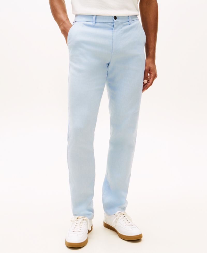 Men's Denton Straight-Fit Flat Front Sorona Linen Pants