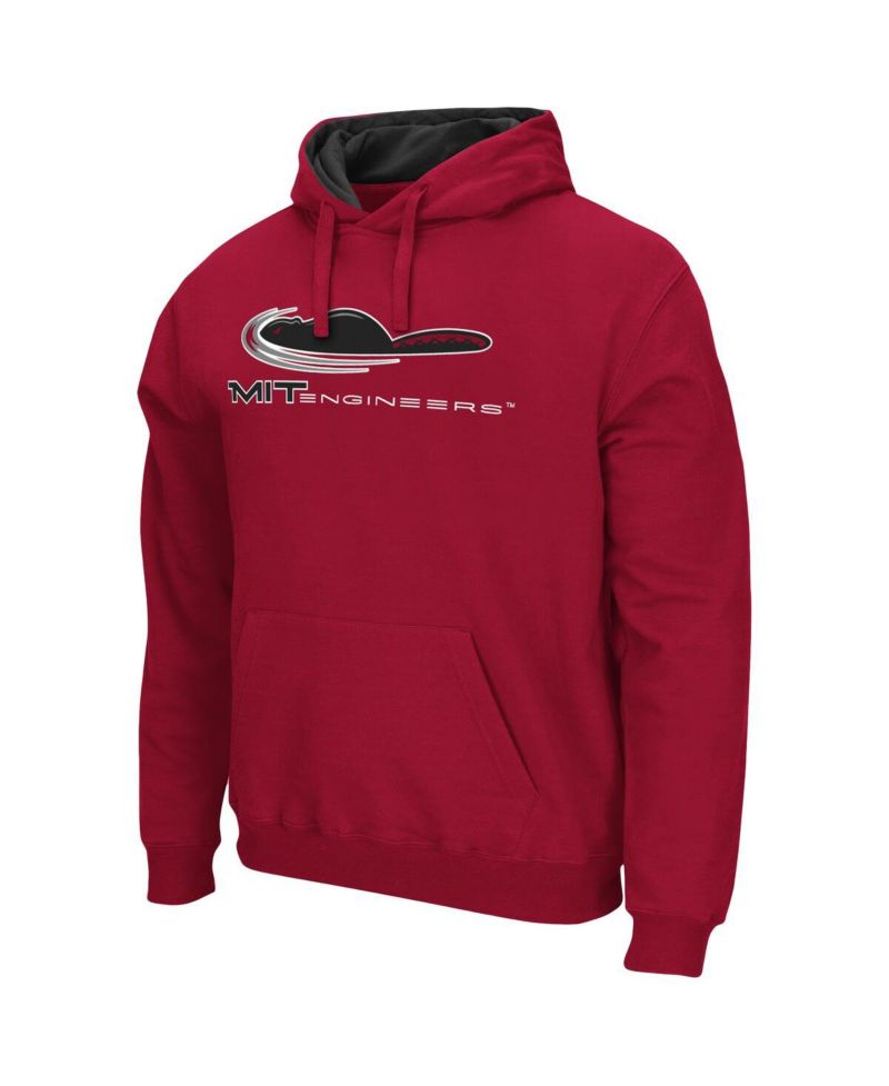 Men's Cardinal MIT Engineers Arch and Logo Pullover Hoodie