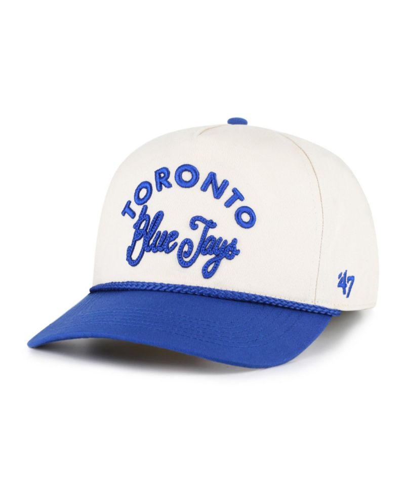 Men's Natural/Royal Toronto Blue Jays Rope Script Hitch Adjustable Hat