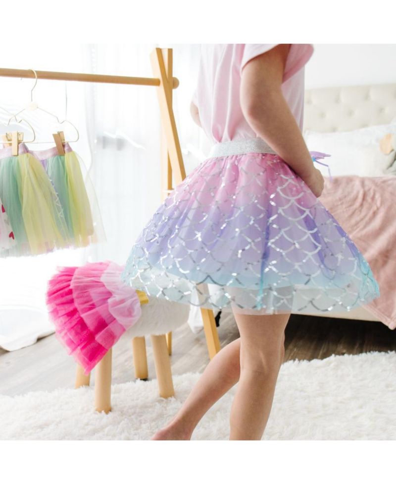 Baby Girls Sparkling Mermaid Tutu Skirt