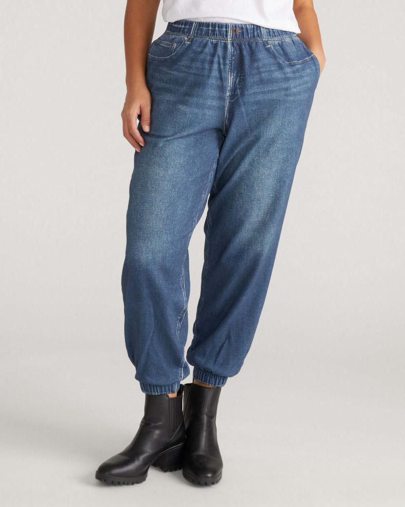 Plus Size Sweatpant Jogger Jeans