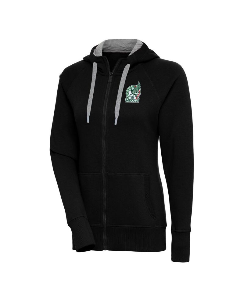 Women's Black Mexico National Team Takeover Full-Zip Hoodie