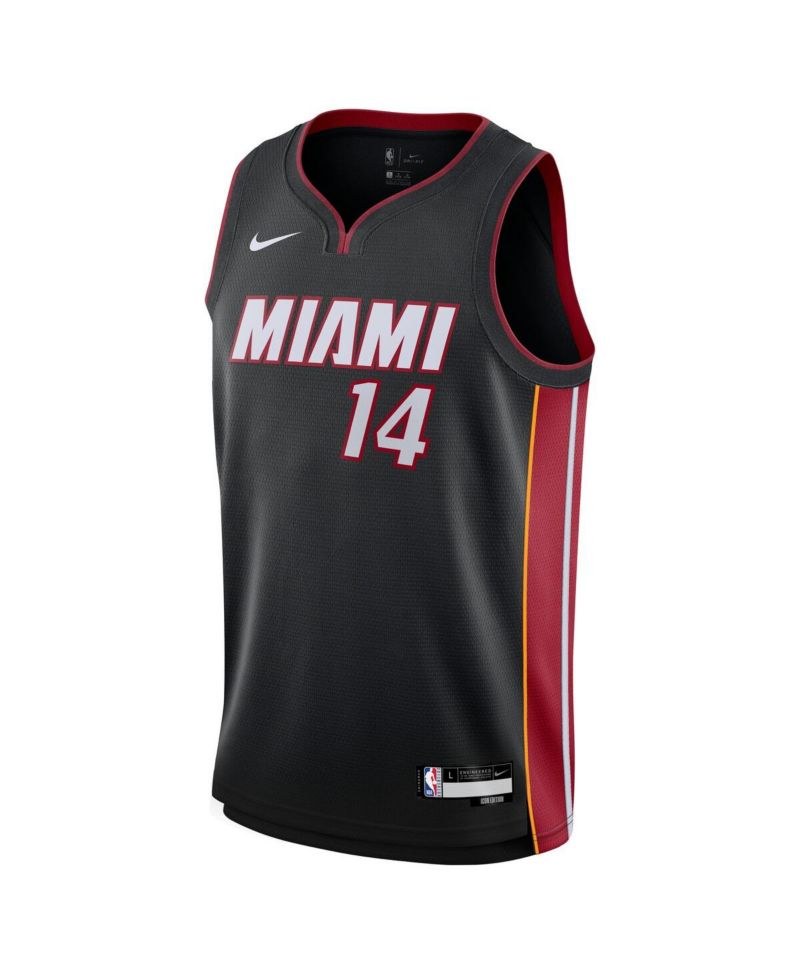 Big Boys and Girls Tyler Herro Black Miami Heat Swingman Jersey - Icon Edition
