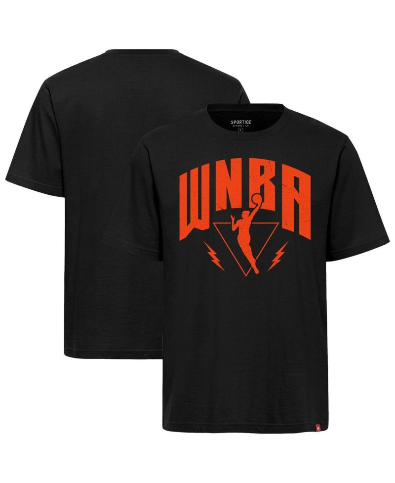 Men's Black WNBA Logowoman Duke Premium Relaxed Fit T-Shirt