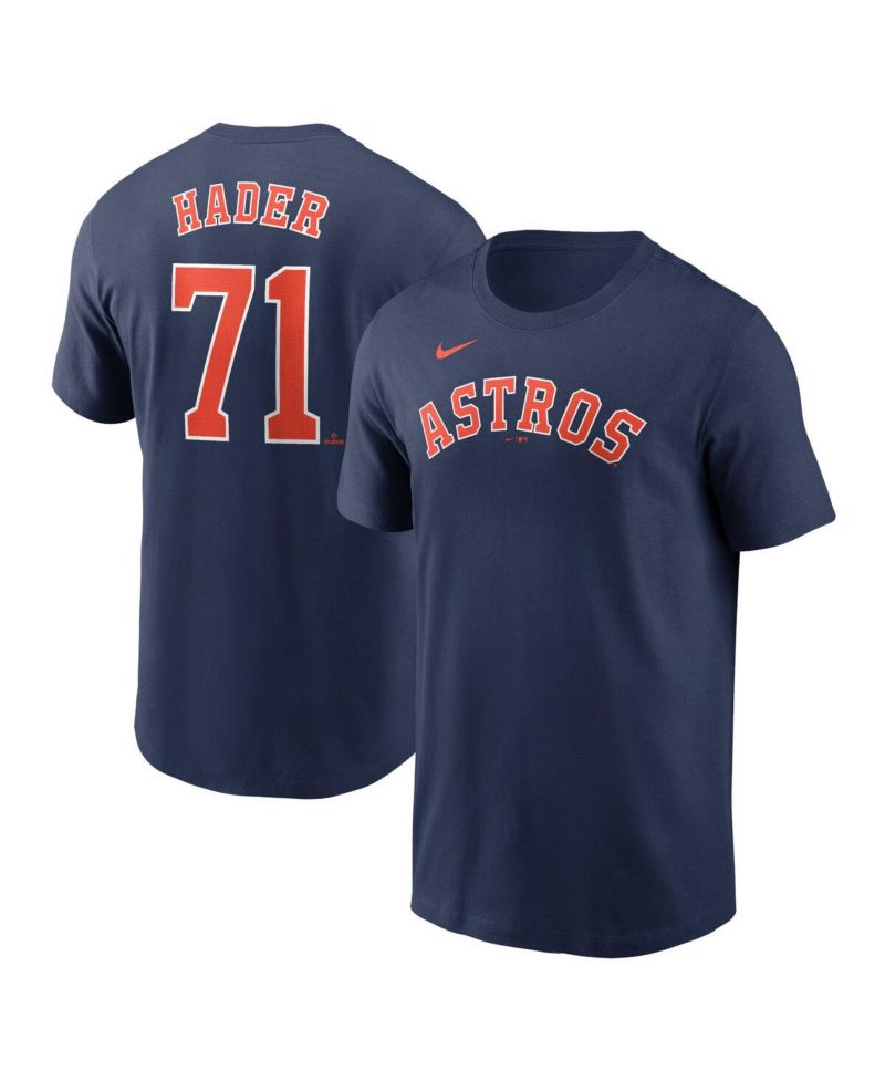 Men's Josh Hader Navy Houston Astros Fuse Name & Number T-Shirt