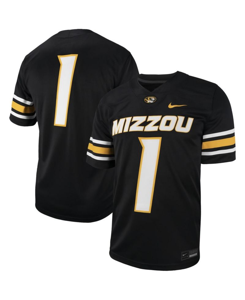 Men's #1 Black Missouri Tigers Untouchable Football Replica Jersey
