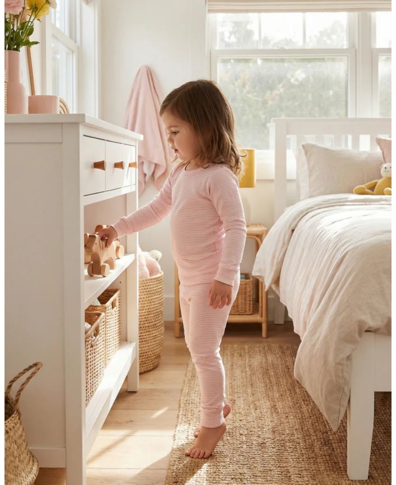 Baby Girls Stripe Pajama Set