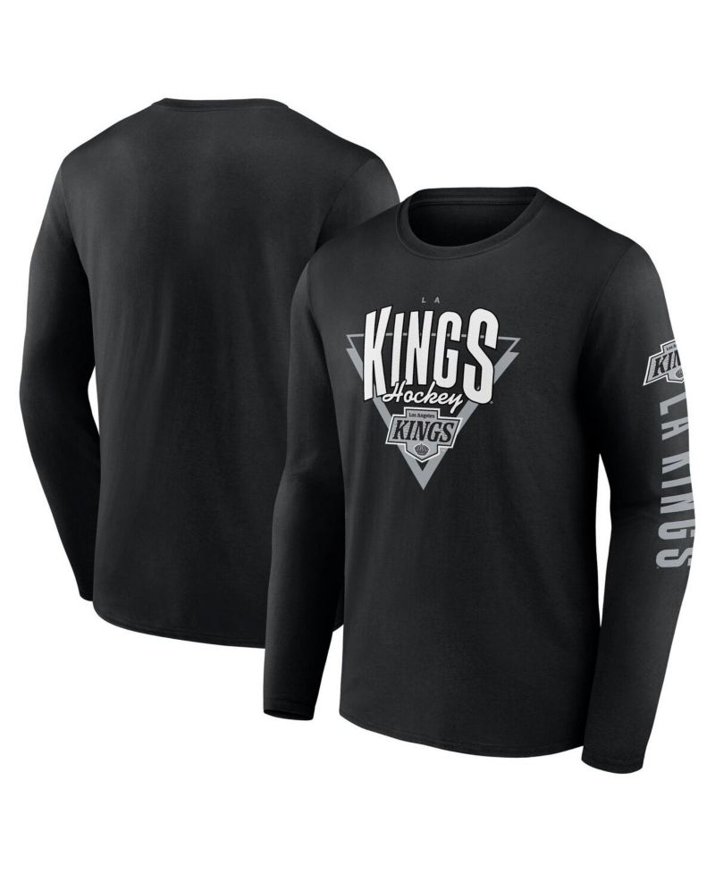 Men's Black Los Angeles Kings Headline Long Sleeve T-Shirt