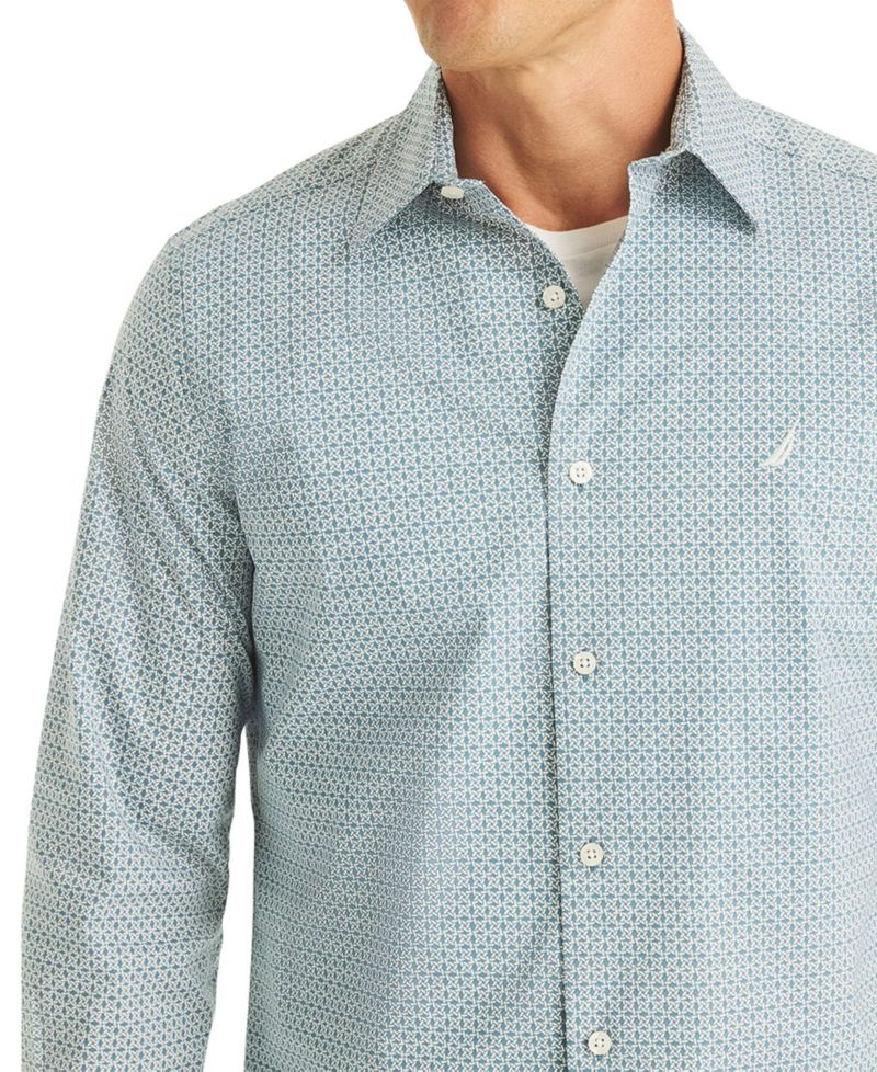 Men's Printed Long-Sleeve Shirt