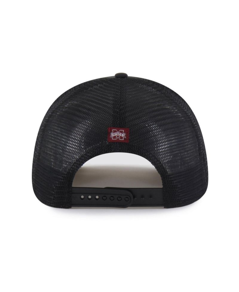 Men's and Women's '47 Black Mississippi State Bulldogs brrr&deg; Condor Mesh Hitch Adjustable Hat