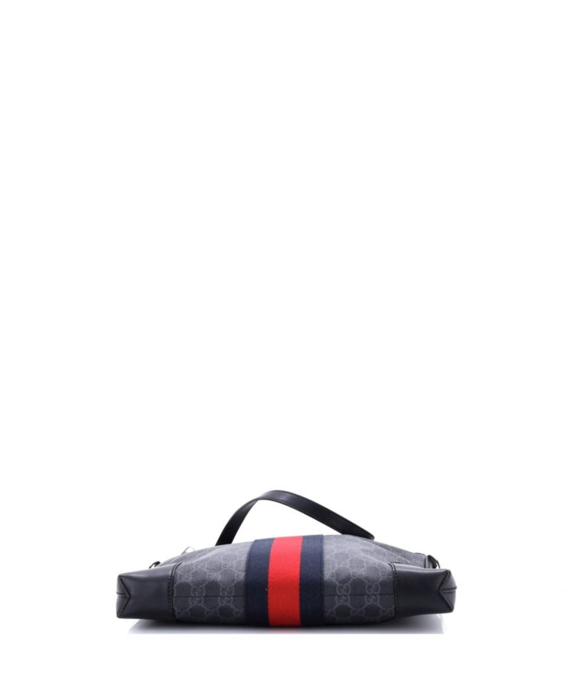Medium Web Zip Flat Messenger GG Coated Canvas