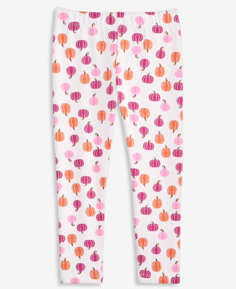 Toddler Girls' 12M-5T Pumpkin-Print Pants