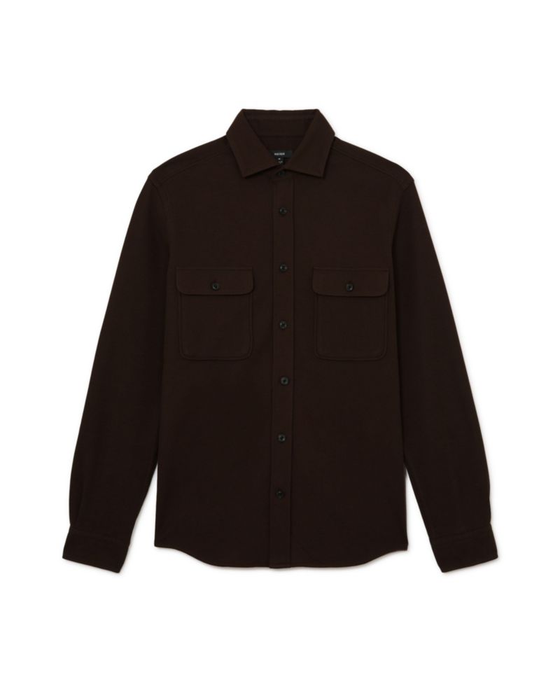 Men's Forsithe Textured Twin-Pocket Cotton-Blend Overshirt