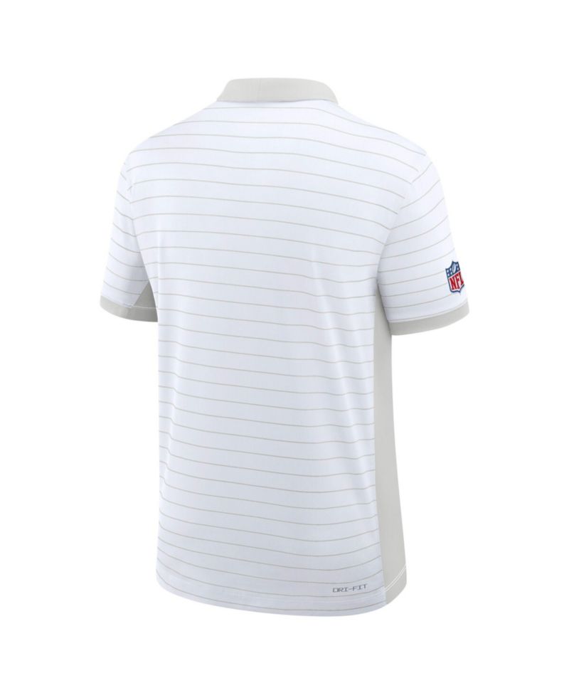 Men's White Jacksonville Jaguars Sideline Victory Stripe Dri-FIT Polo Shirt